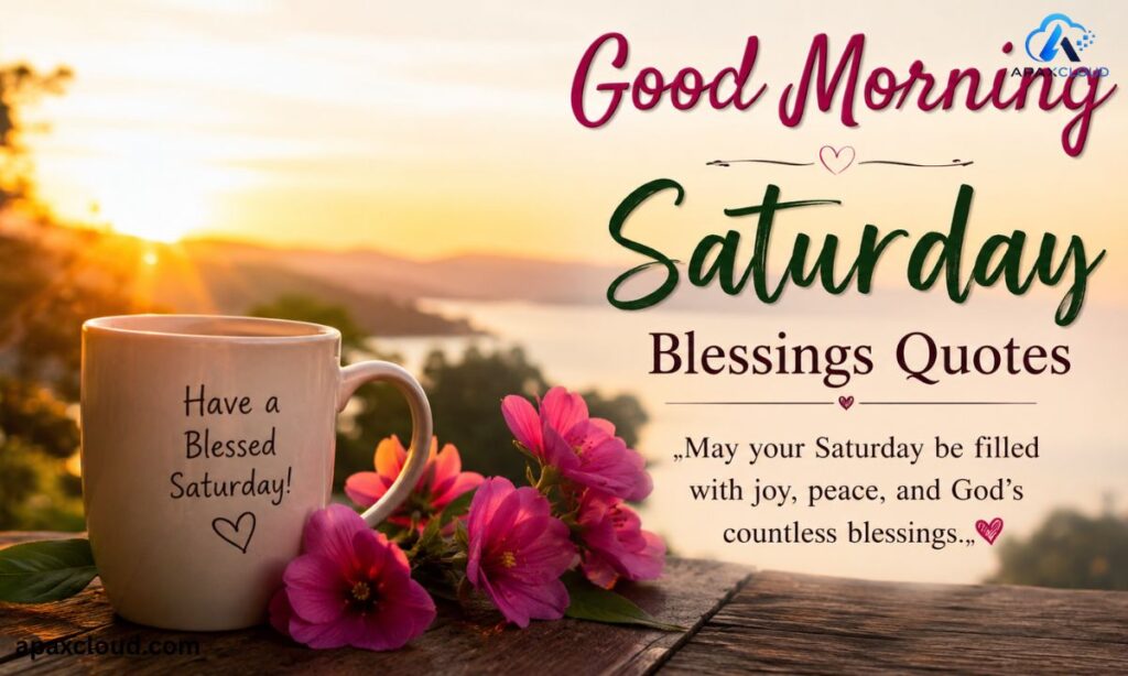 Good Morning Saturday Blessings Quotes
