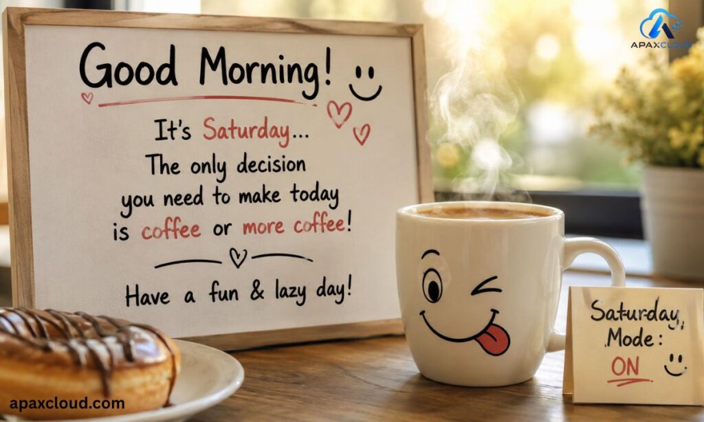 Funny & Lighthearted Saturday Good Morning Messages