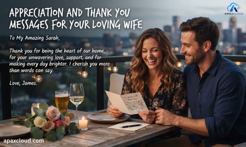 Appreciation and Thank You Messages for Your Loving Wife